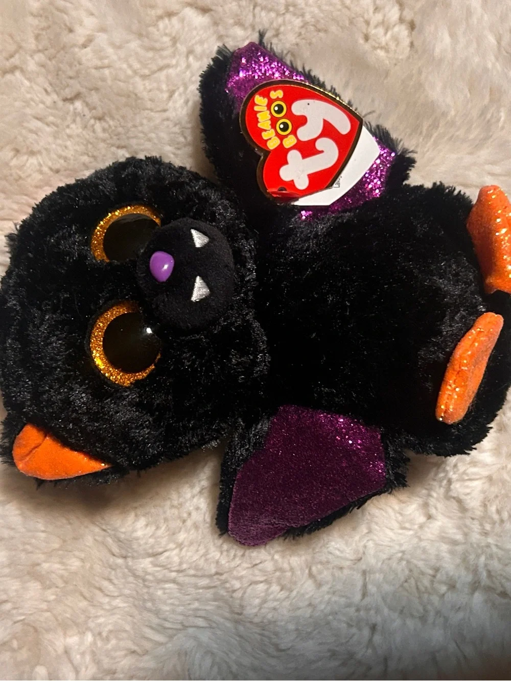 Ty Halloween Plush Bat and Ghost Pair - New